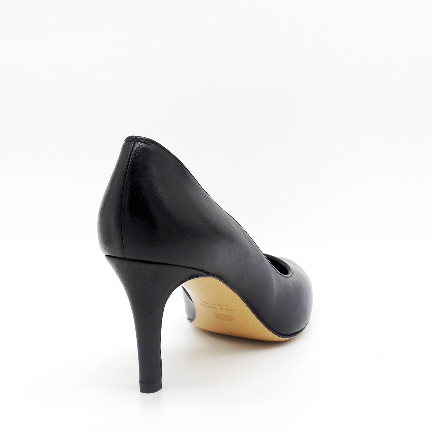 ELATA 17142 escarpin cuir noir talon 7,5 cm