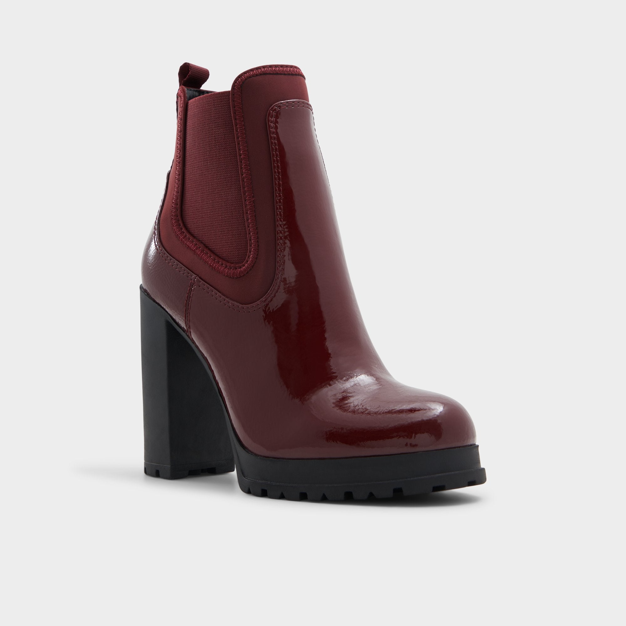 ALDO Bold boots chelsea bordeaux talon bloc