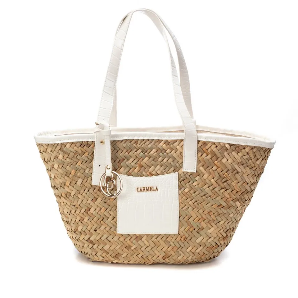 Carmela 18615802 sac beige rafia cordon