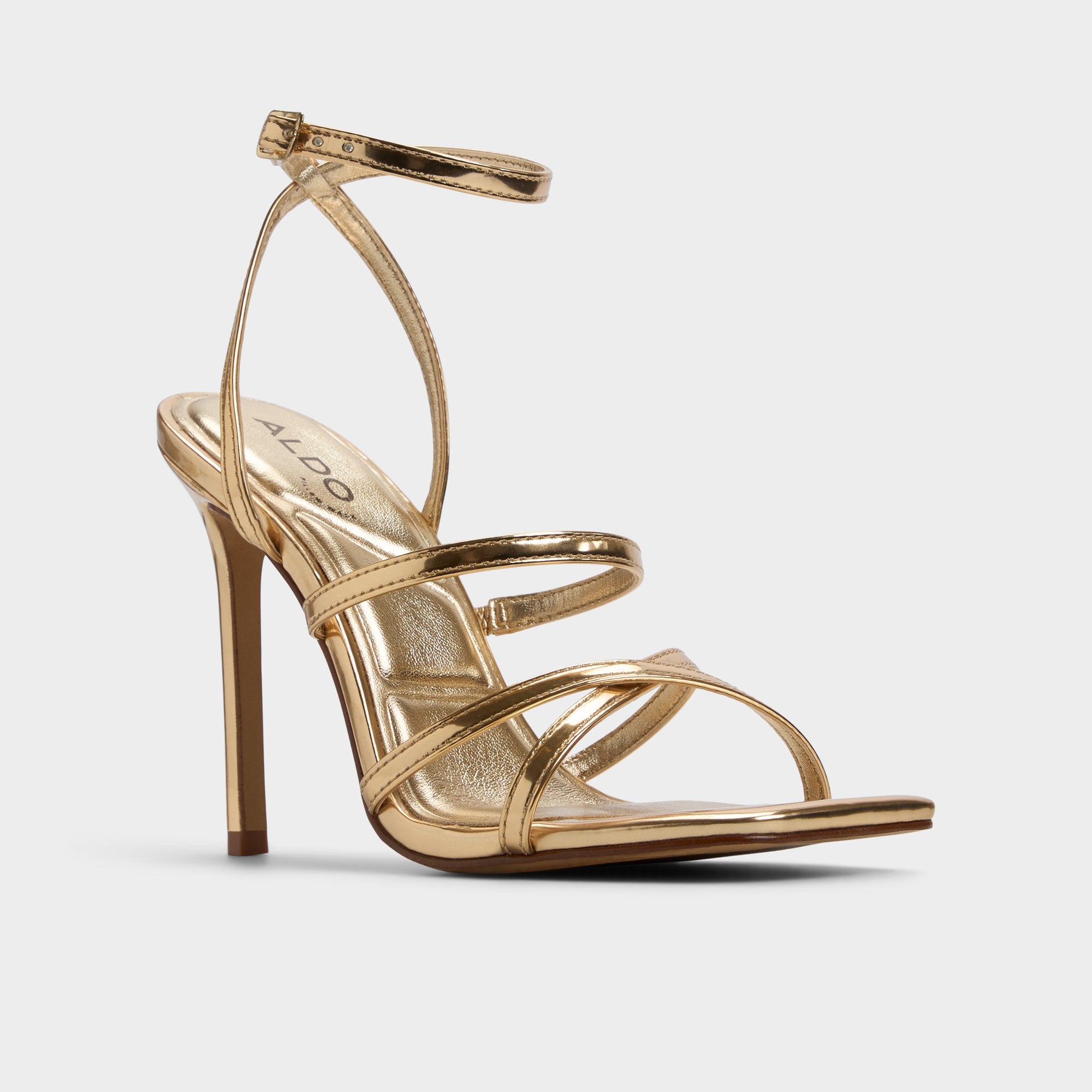 ALDO Galoi sandales à talon doré brides fines
