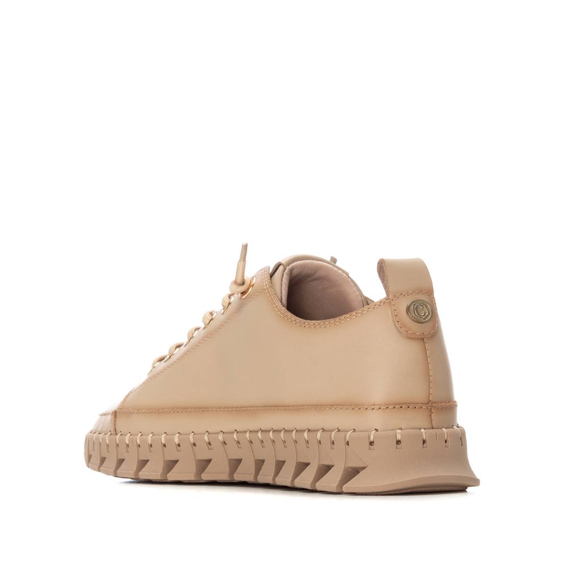 Carmela 16253103 sneakers femme cuir beige lacets