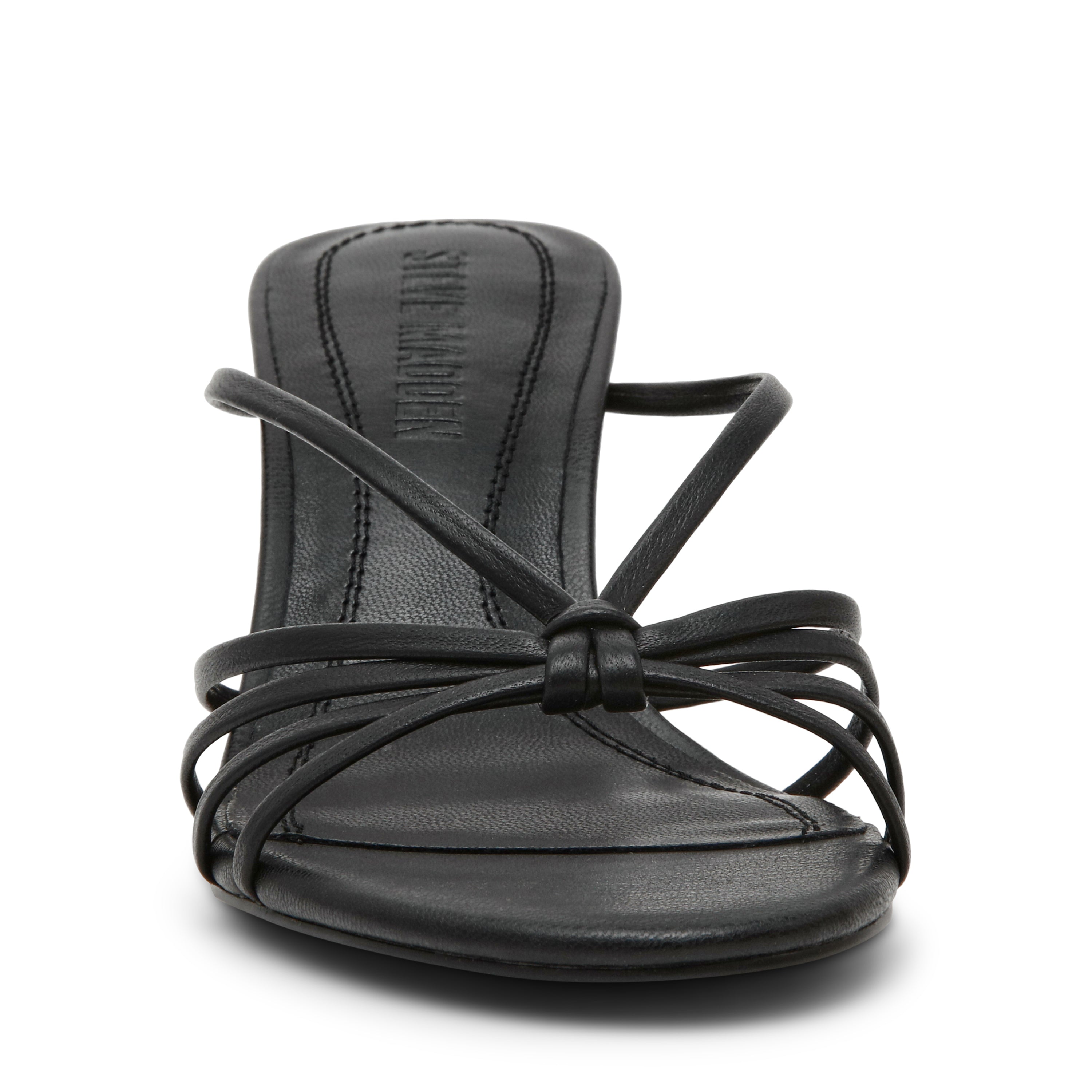 Steve Madden Edna sandales cuir noir talon 8 cm