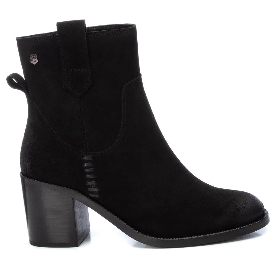Carmela 16006003 bottines suède noir talon 7 cm