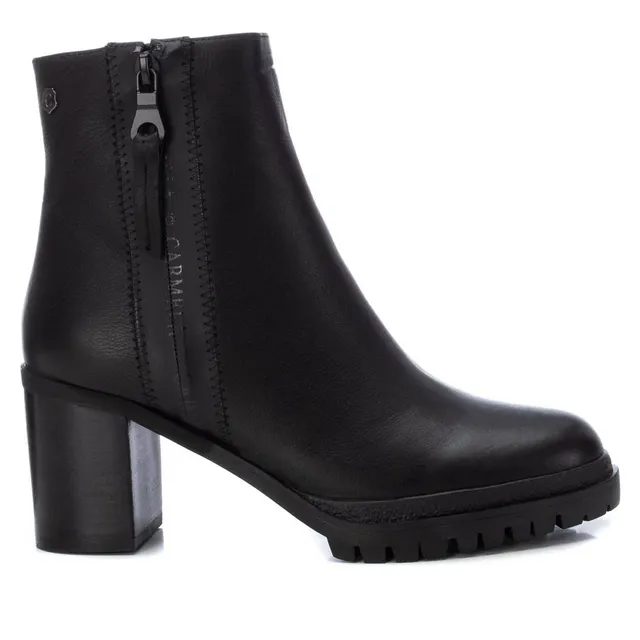 Carmela 16030501 bottines cuir noir talon 8cm