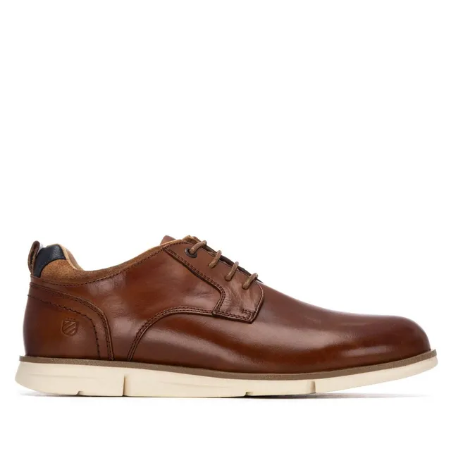 Carmela 16390901 derby cuir camel plat