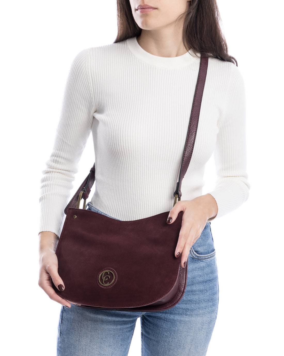 Carmela 18612103 sac bandoulière femme rouge cuir