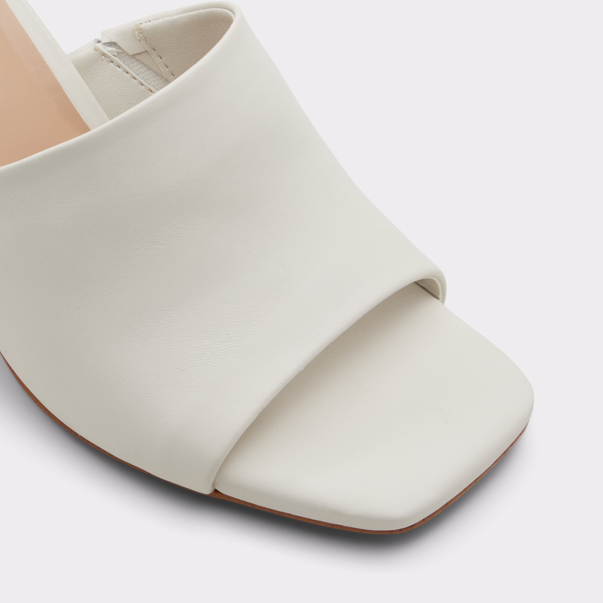 ALDO Harans mules talon femme blanc