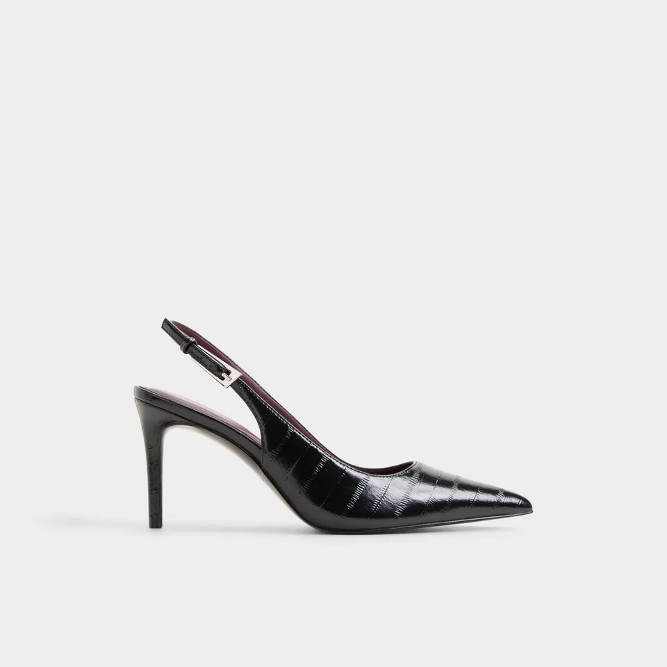 ALDO Syliaah escarpins slingback noirs croco