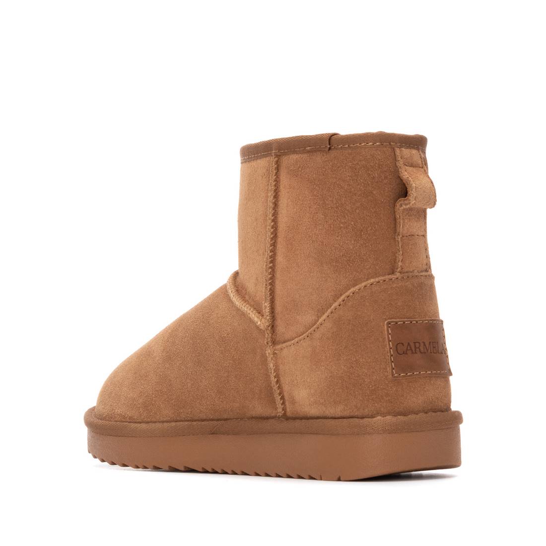 Carmela 16263402 bottine femme camel serraje fourrée