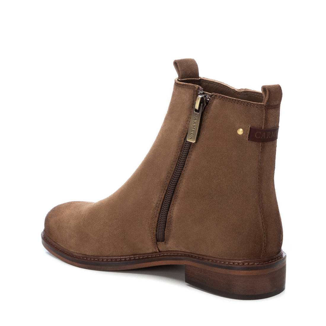 Carmela 16093002 bottine cuir marron zip