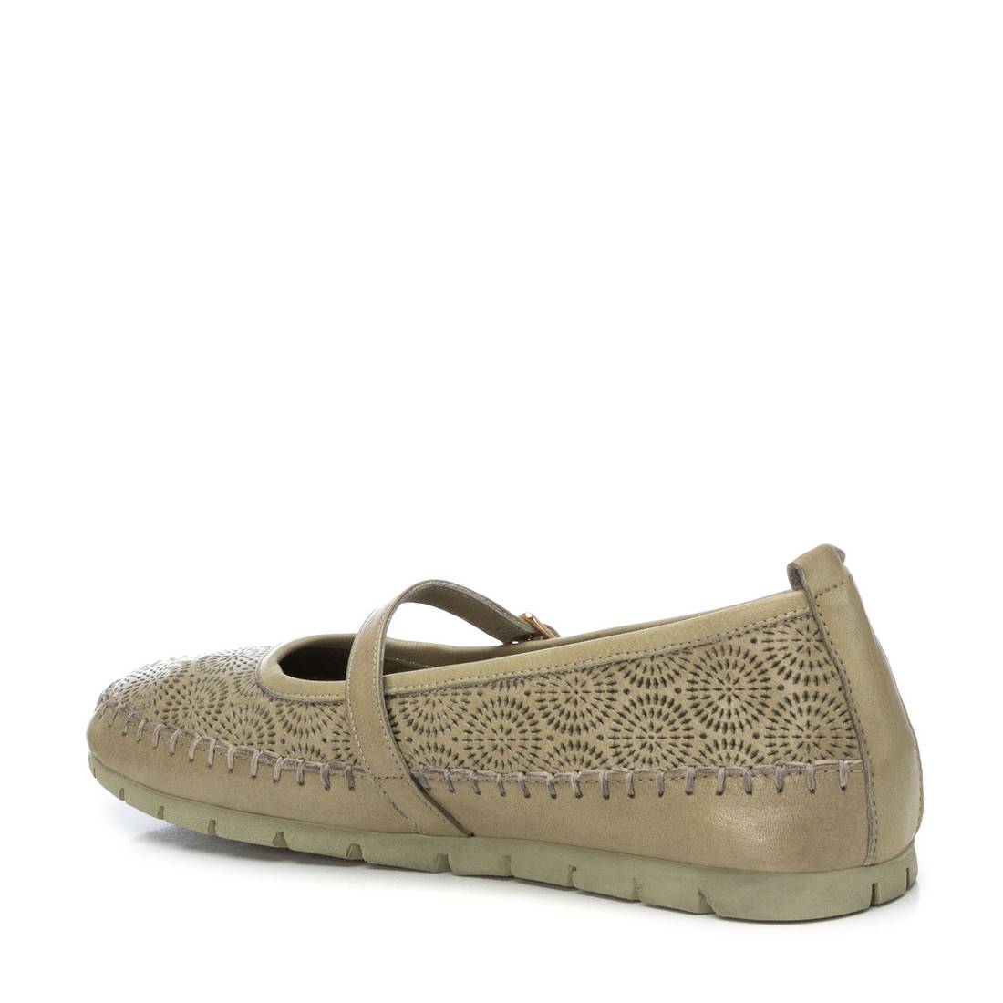 Carmela 16208003 ballerine cuir kaki boucle