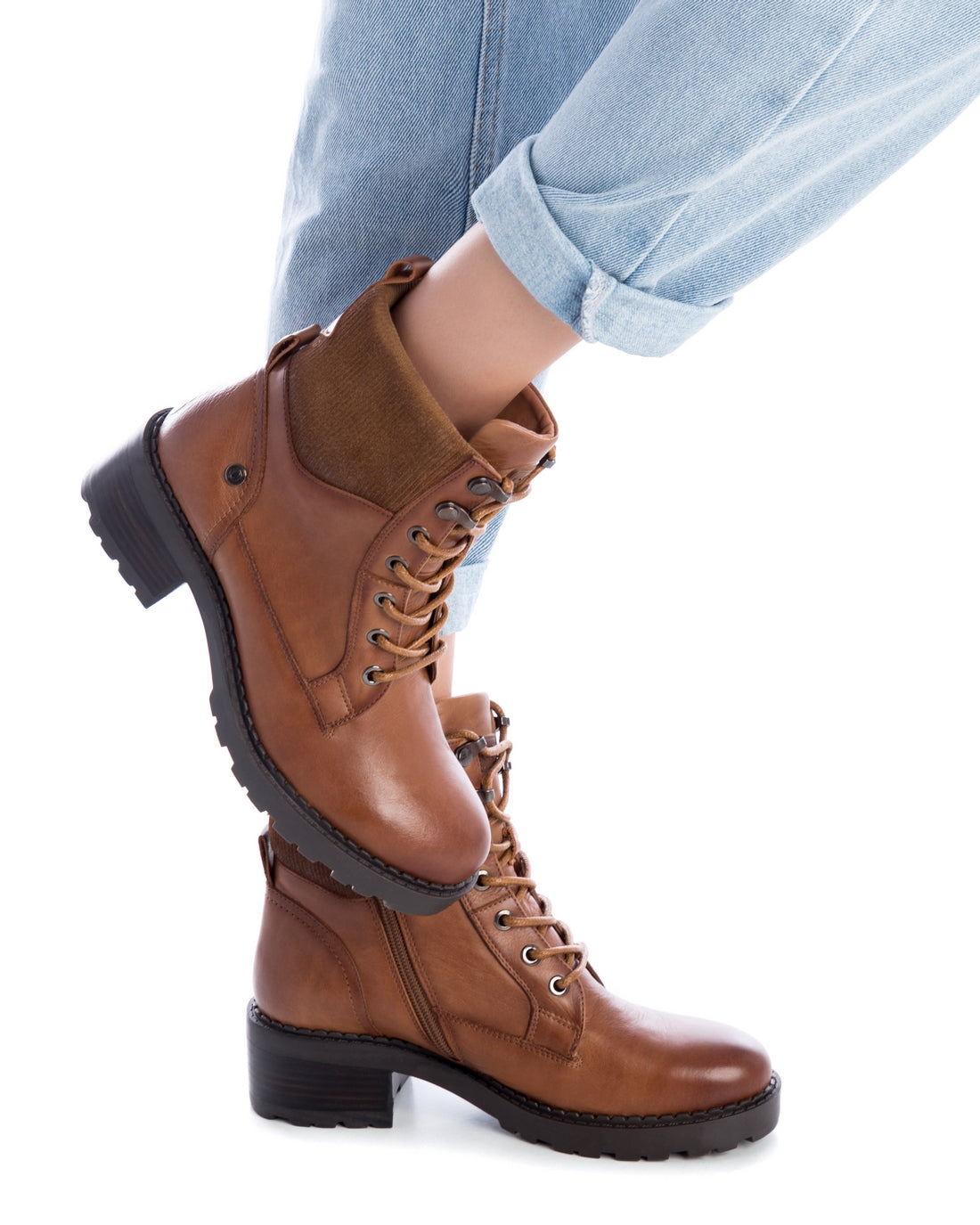 Carmela 16019902 bottines femme marron cuir lacets