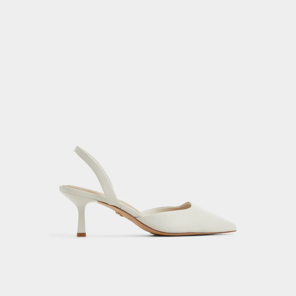 ALDO Gavedessi-xt ballerines blanches petit talon