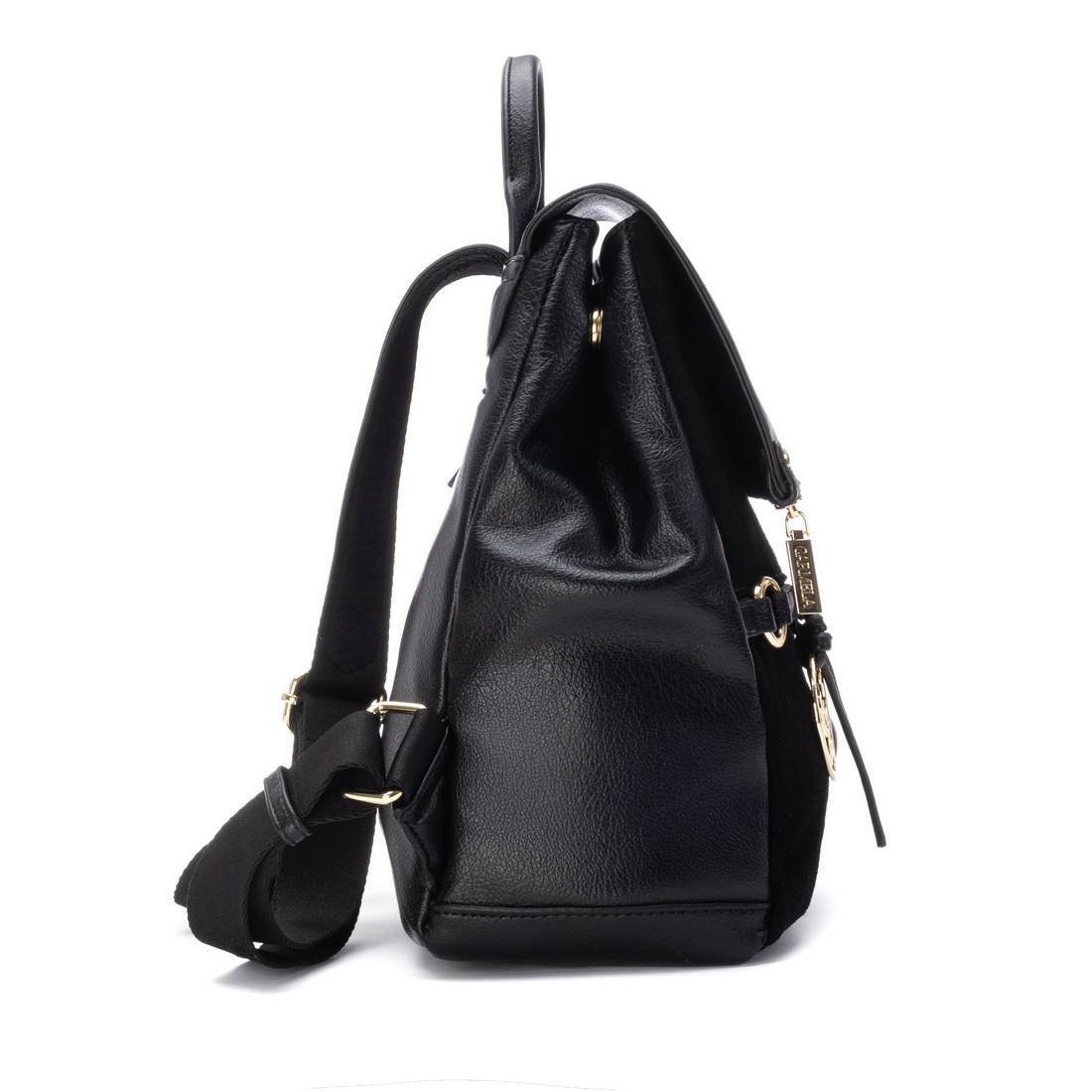 Carmela 18617603 sac à dos femme noir cuir 6 poches