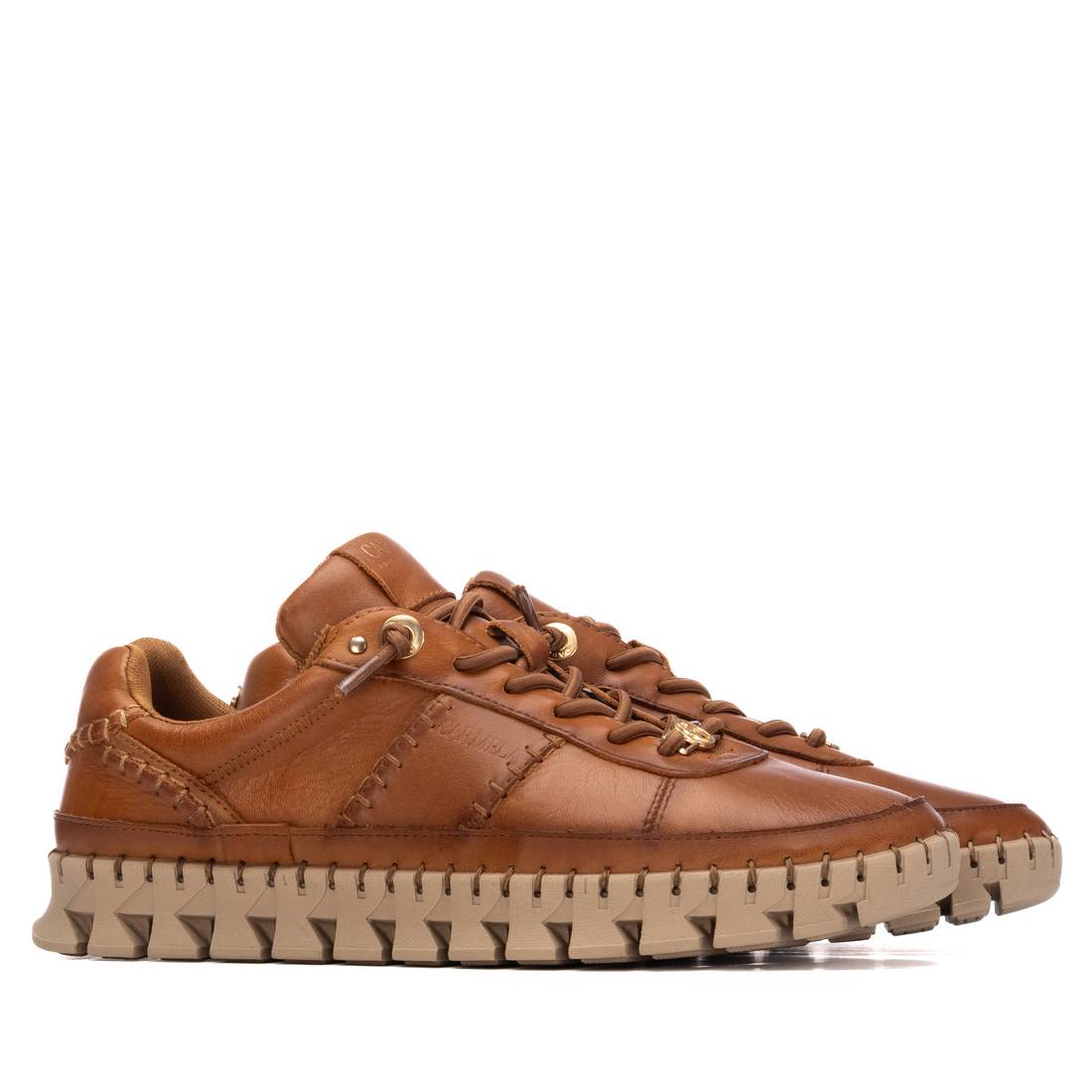 Carmela 16252802 sneakers cuir camel lacets