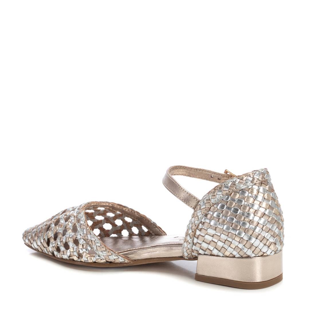 Carmela 16233902 ballerine grise cuir métallisé