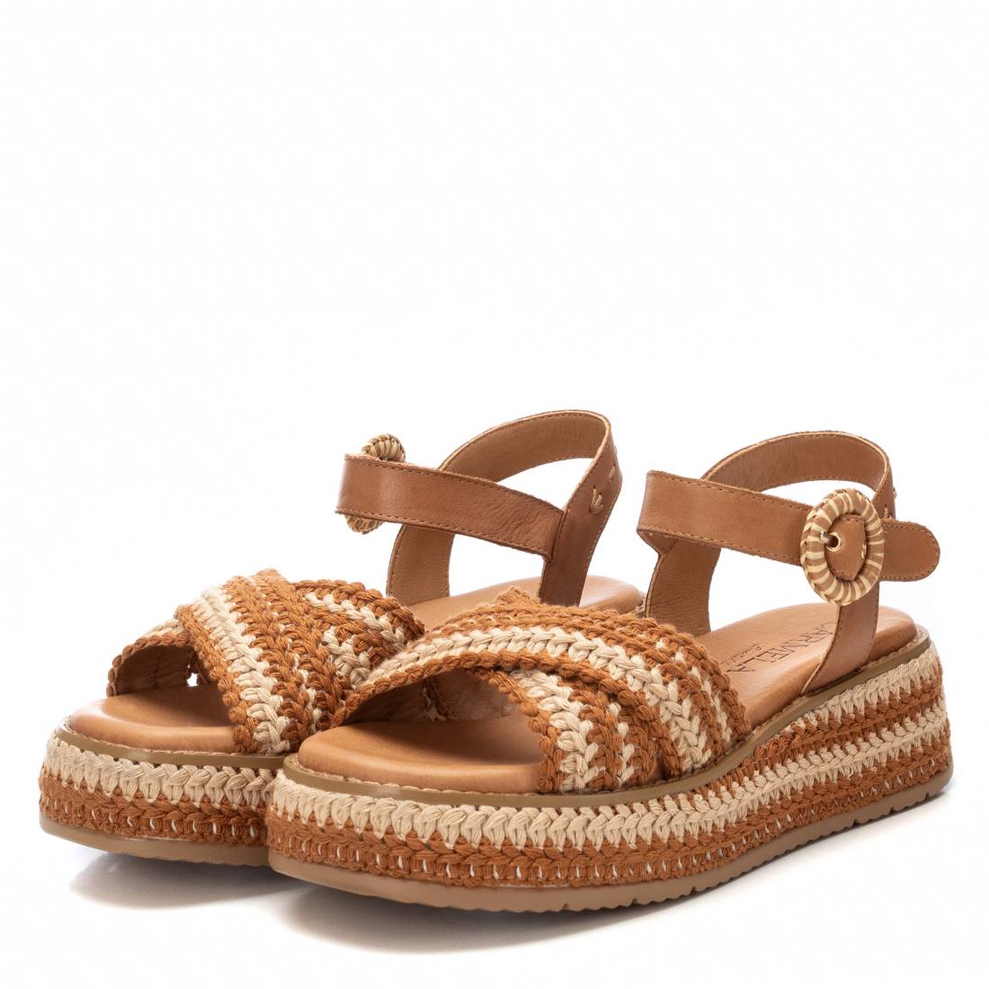 Carmela 16235601 sandale compensée camel 5 cm