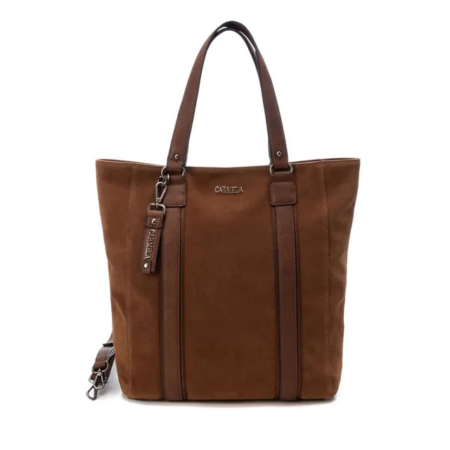 Carmela 18602601 sac shopper femme marron cuir suède
