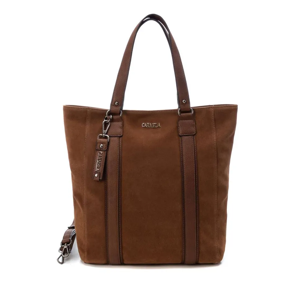 Carmela 18602601 sac shopper femme marron cuir suède