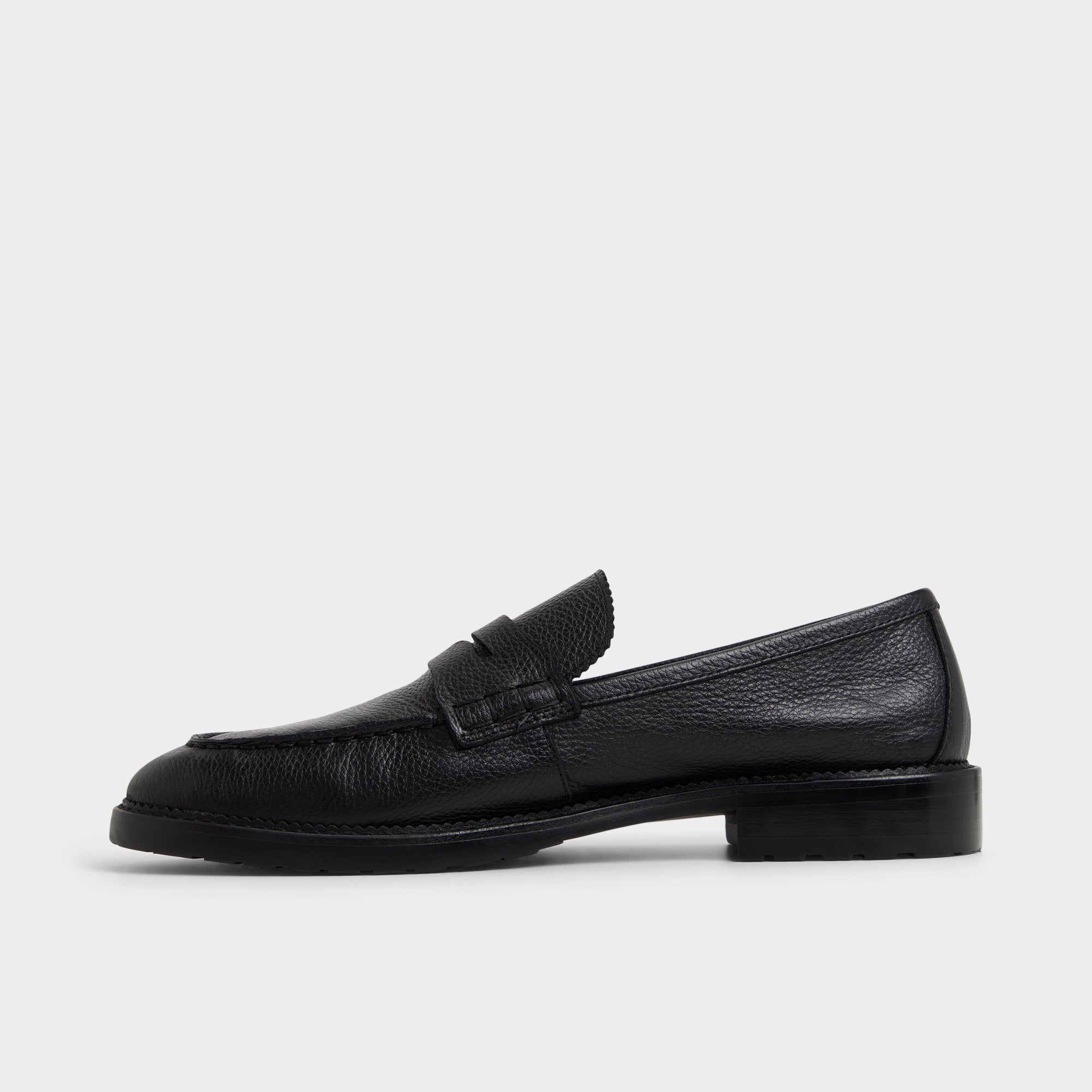 ALDO Melvillee mocassins cuir noir crantés