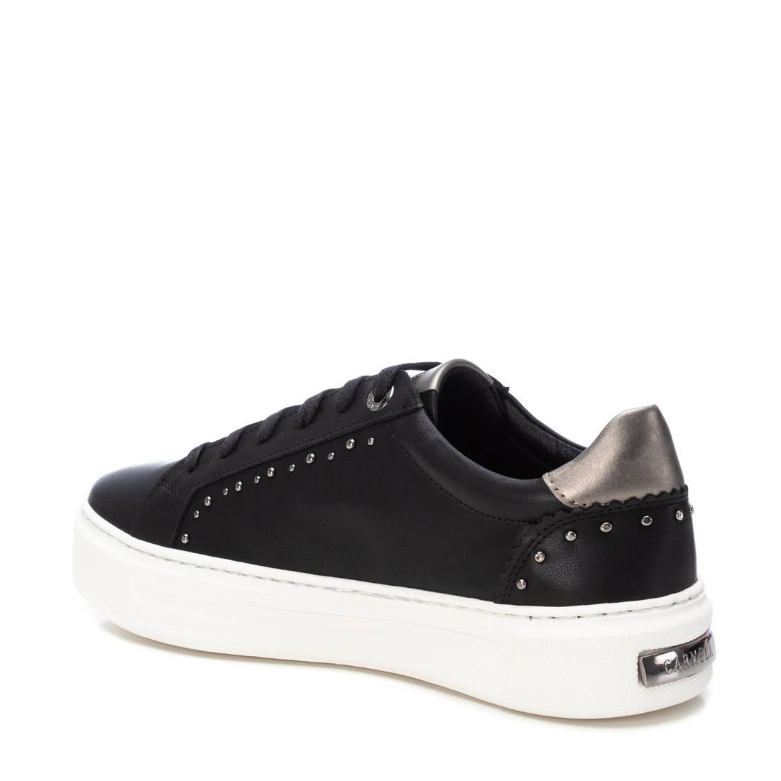 Carmela 16176201 basket femme cuir noir lacets