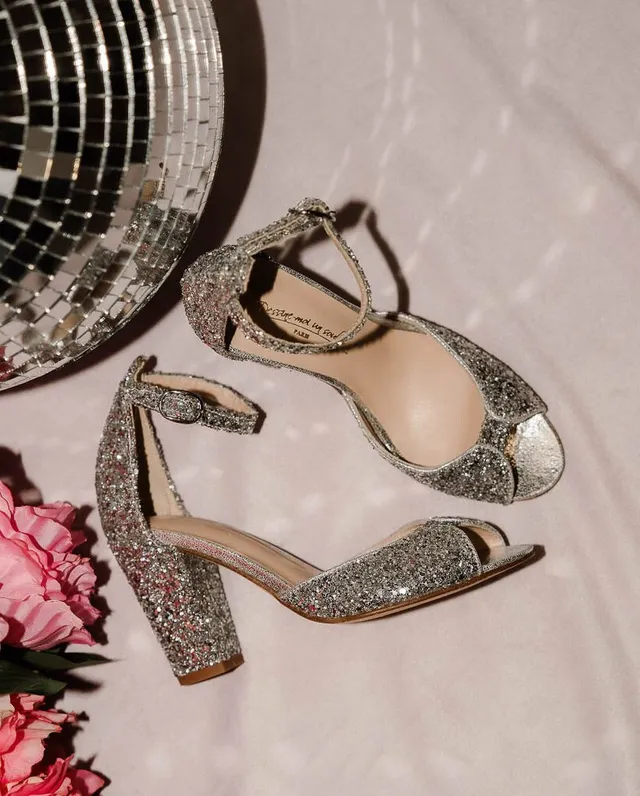 Dessine Moi Un Soulier Charlotte High sandale glitter argent