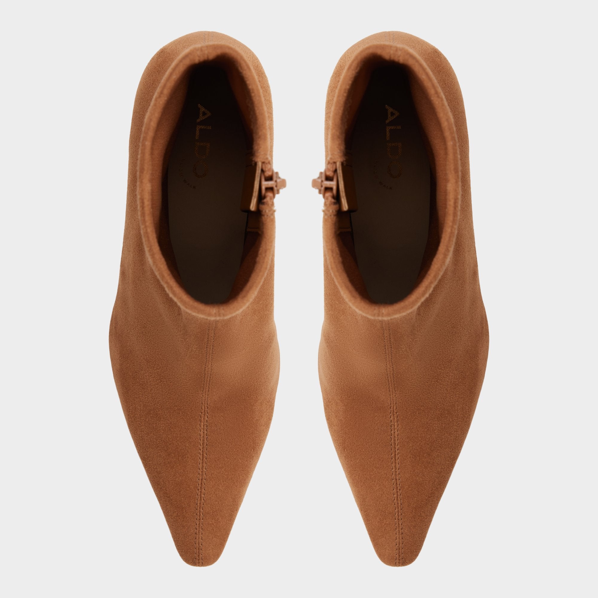 Aldo Gavamana escarpins femme suède marron talon chat