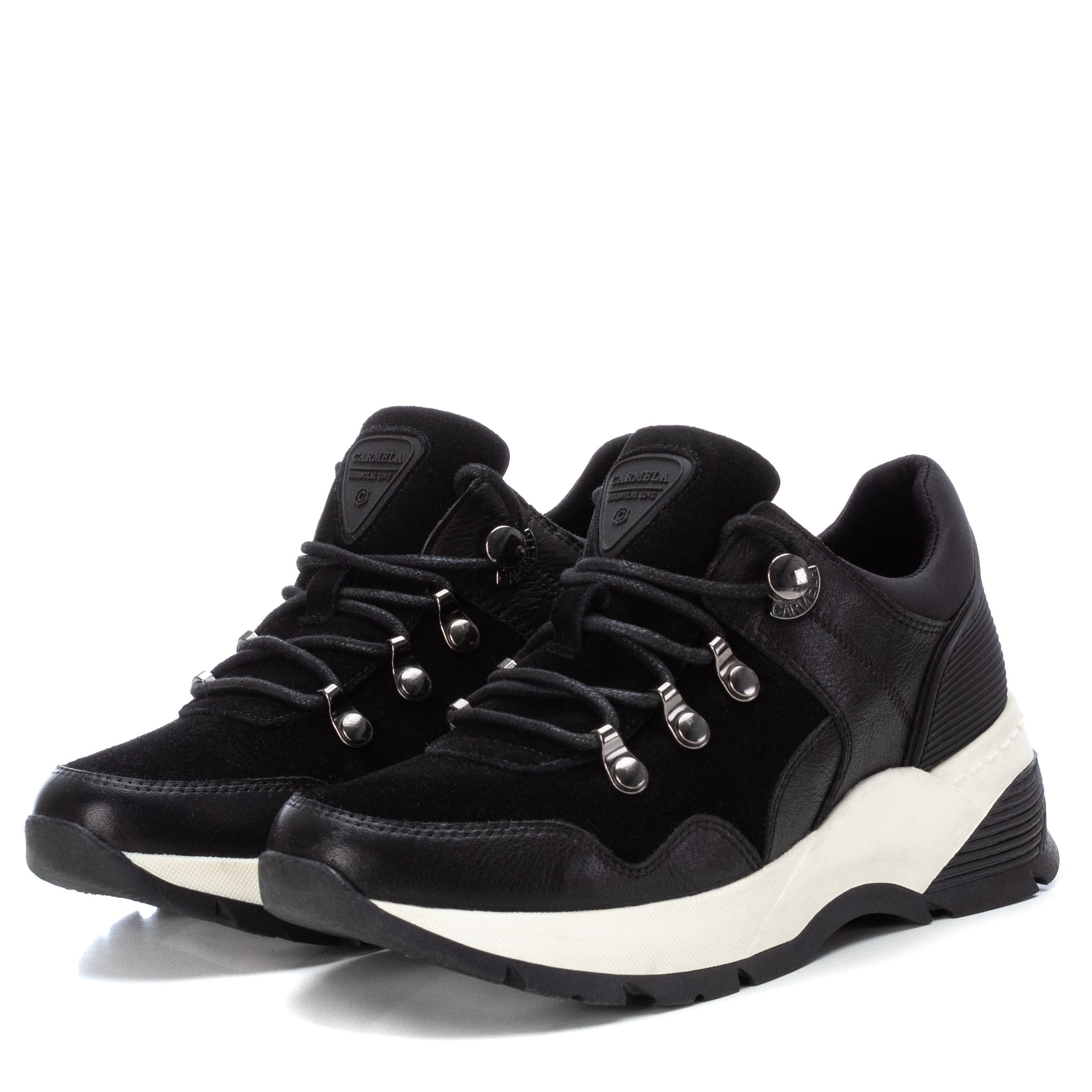 Carmela 16015501 sneakers femme noires semelle 5 cm