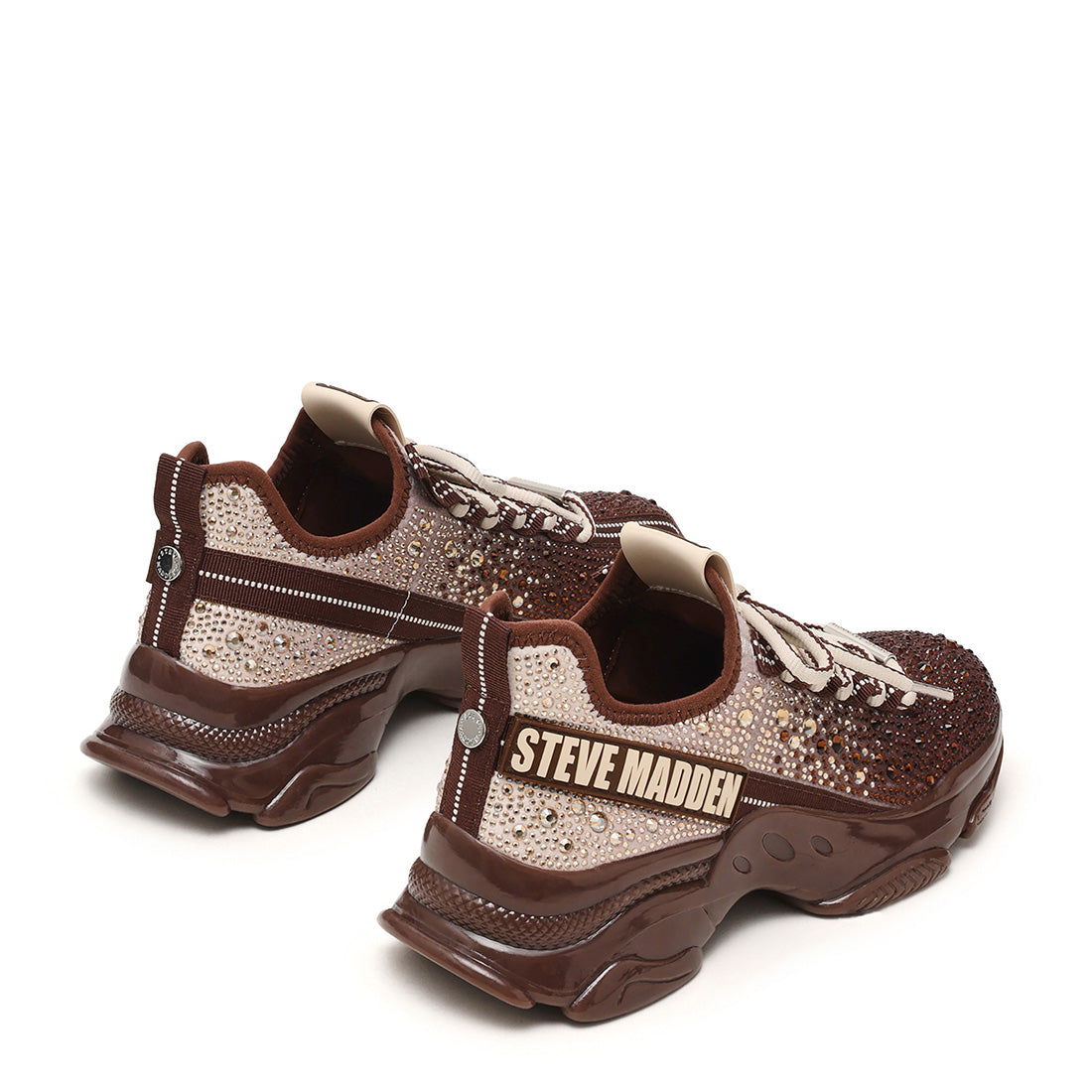 Steve Madden Mistica baskets marron taupe plateforme 6 cm