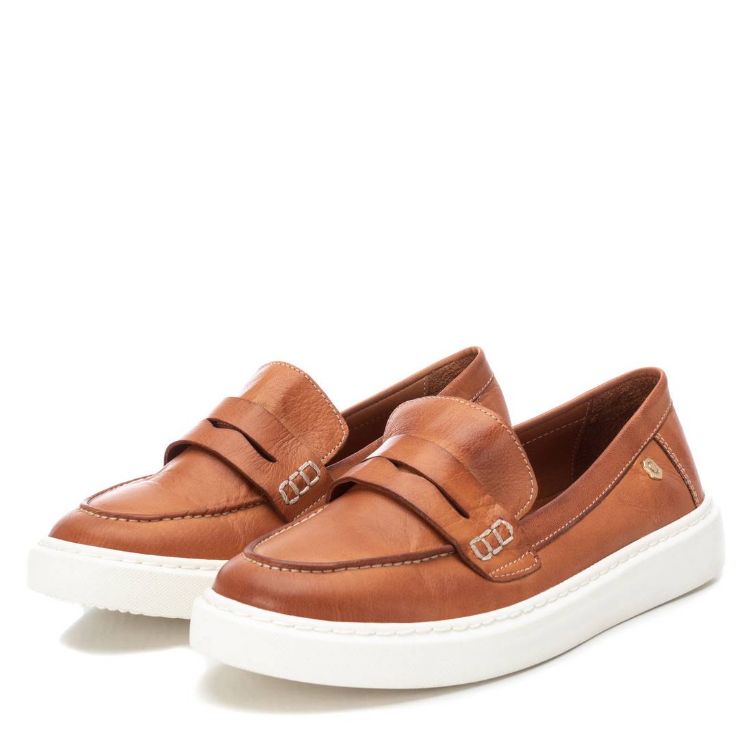 Carmela 16064003 mocassins cuir marron semelle sport