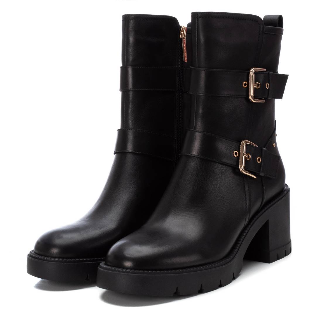 Carmela 16189601 bottines cuir noir talon 8 cm