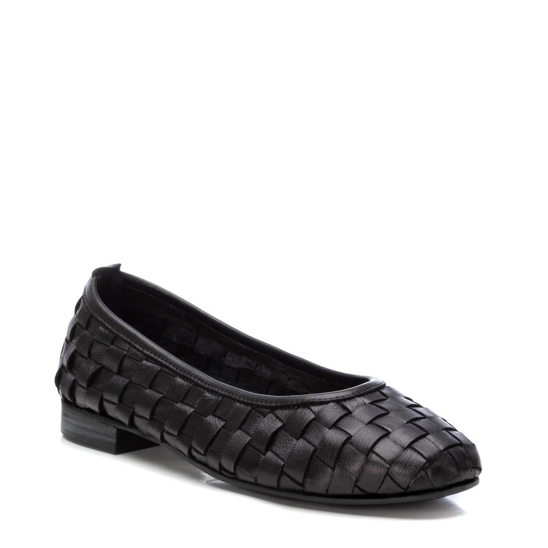 Carmela 16166205 ballerine femme cuir noir tressée
