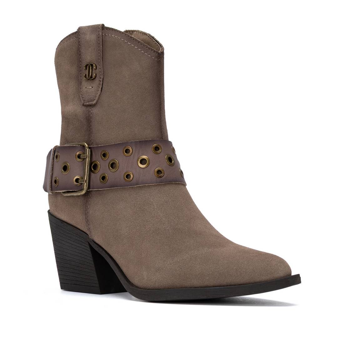 Carmela 16413202 bottine talon marron cuir véritable