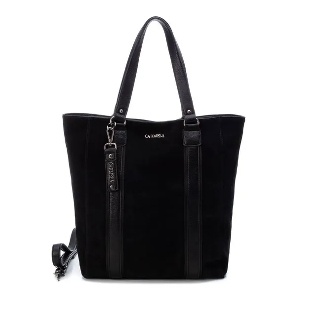 Carmela 18602605 sac femme noir cuir suédé