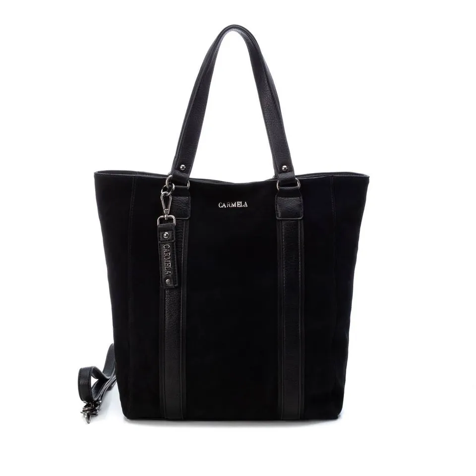 Carmela 18602605 sac femme noir cuir suédé