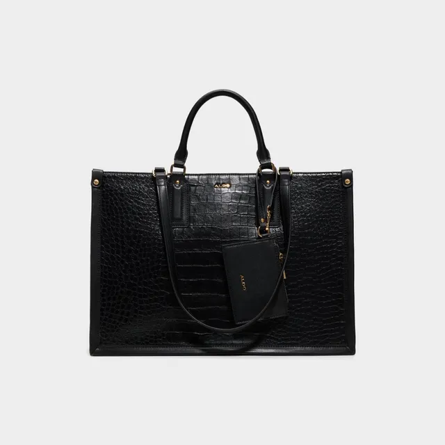 ALDO Cariema sac ordinateur noir grainé