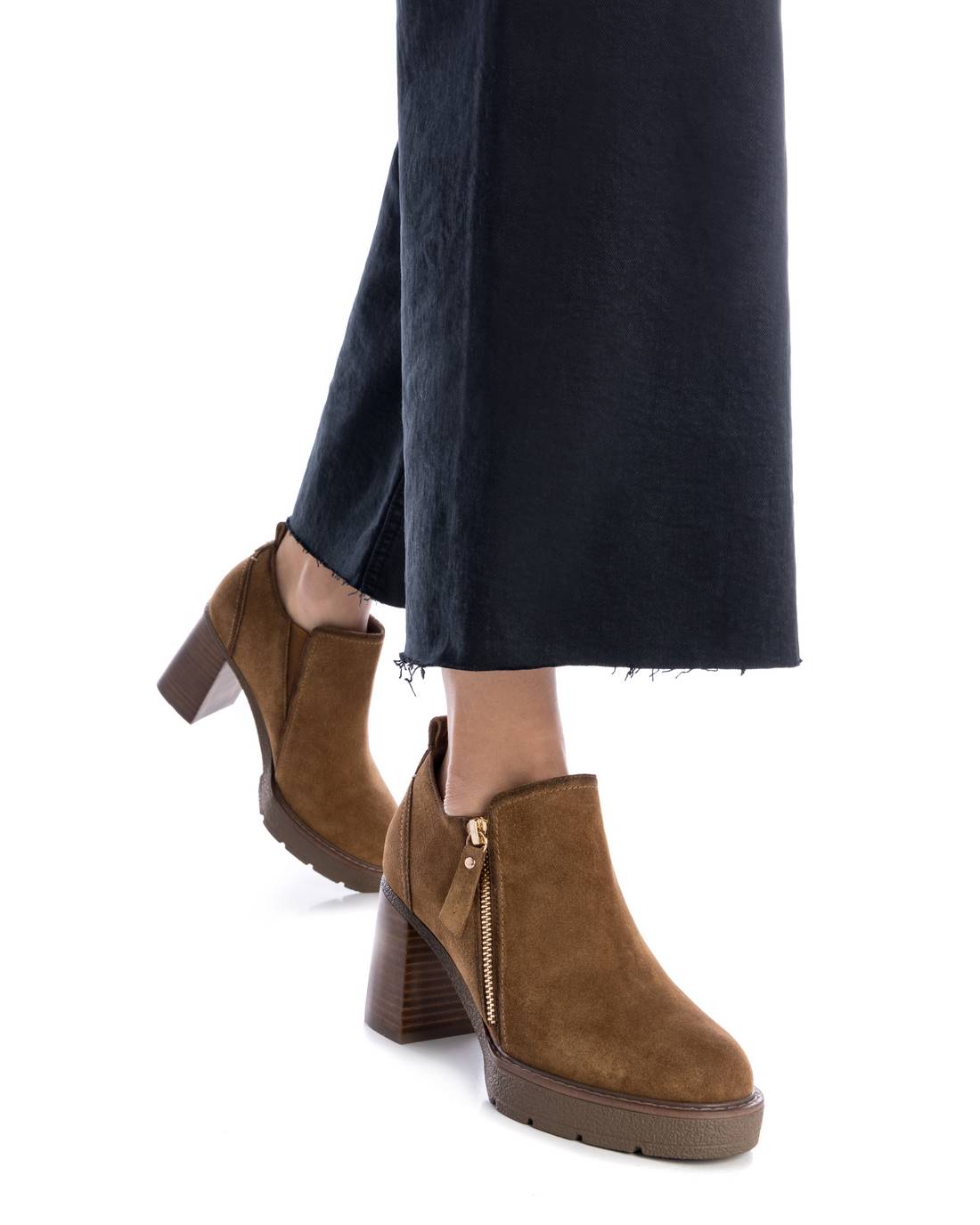 Carmela 16186001 bottines cuir marron talon 8 cm