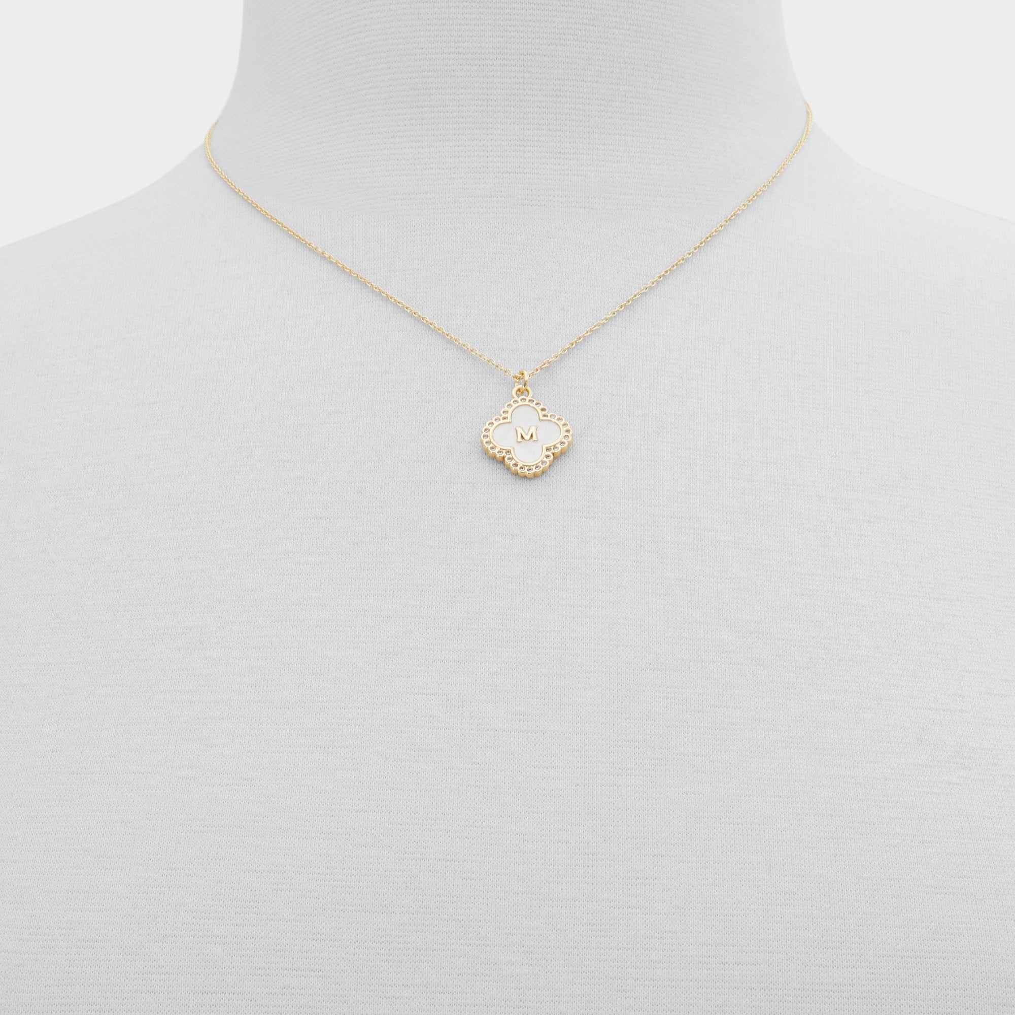 ALDO Broisa collier fleur zircon doré