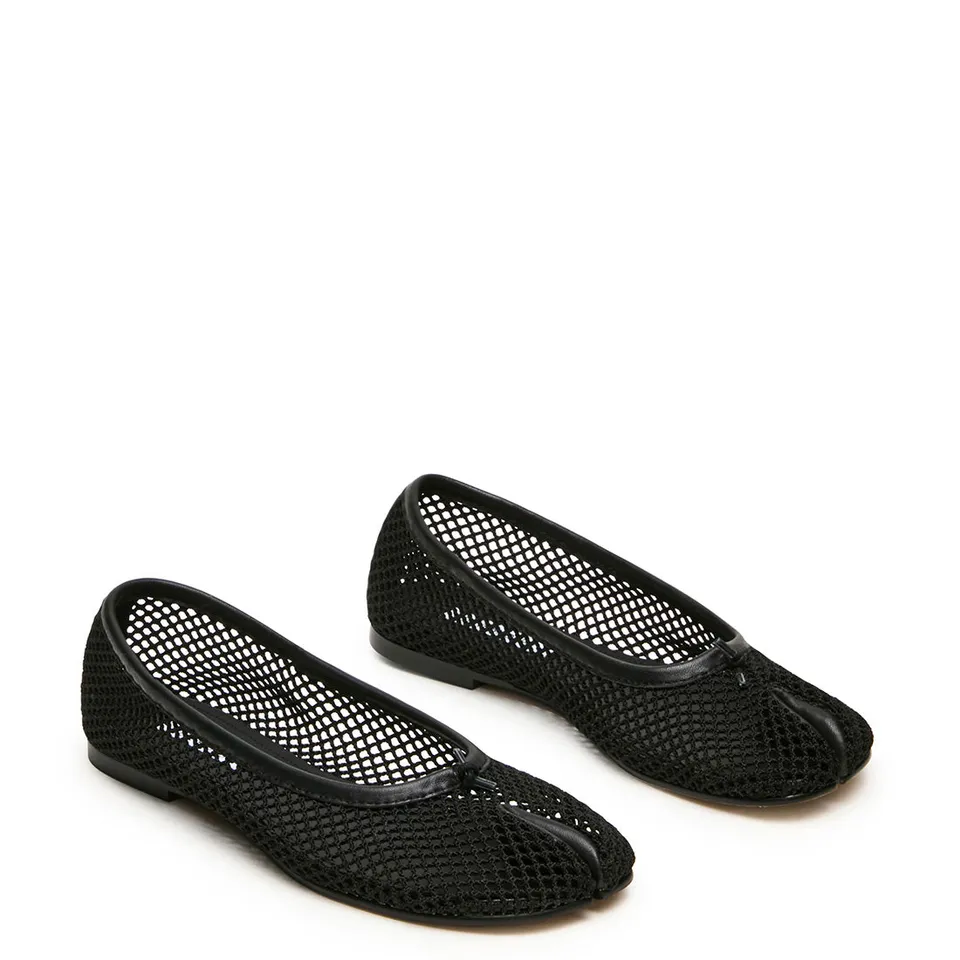 Steve Madden Calico-Mesh ballerine plate noir
