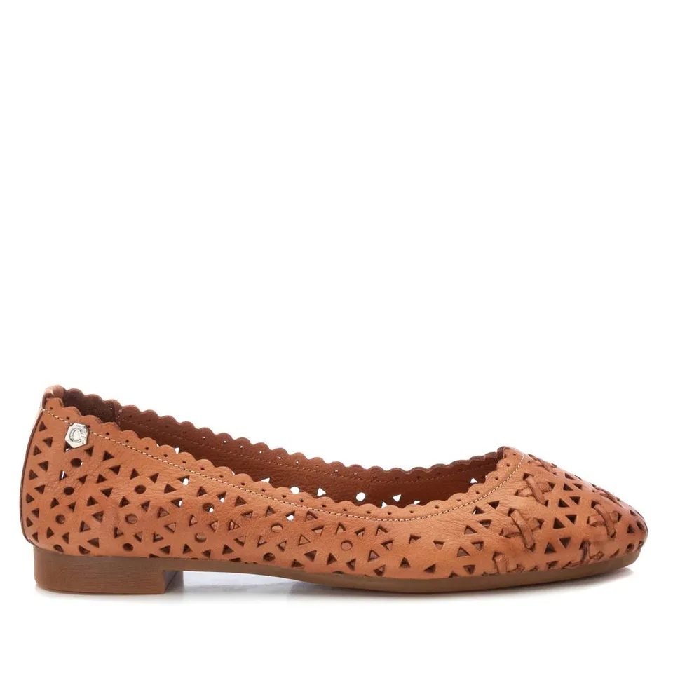 Carmela 16067302 ballerine femme marron cuir ajourée