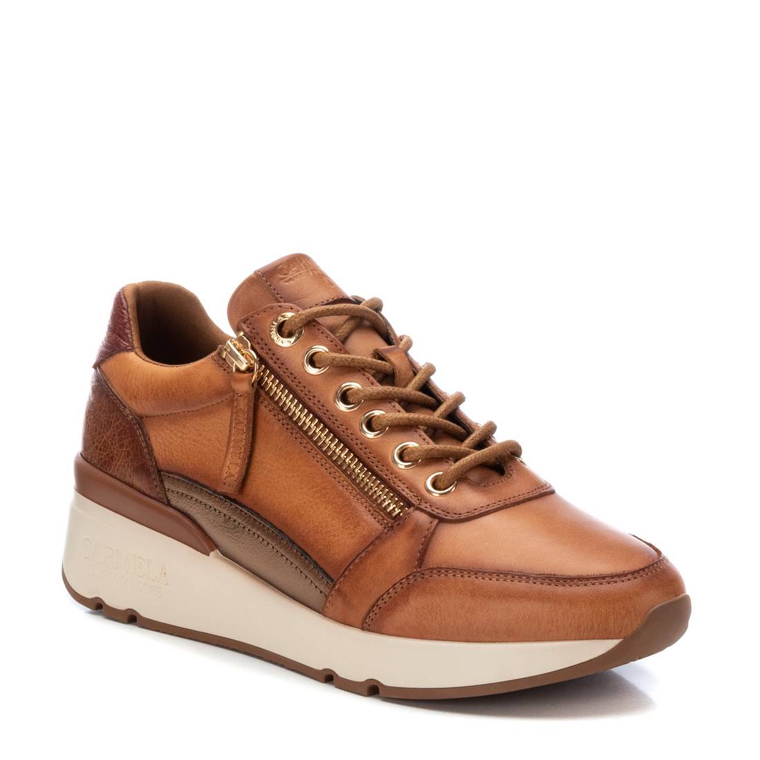 Carmela 16085004 sneaker cuir marron femme
