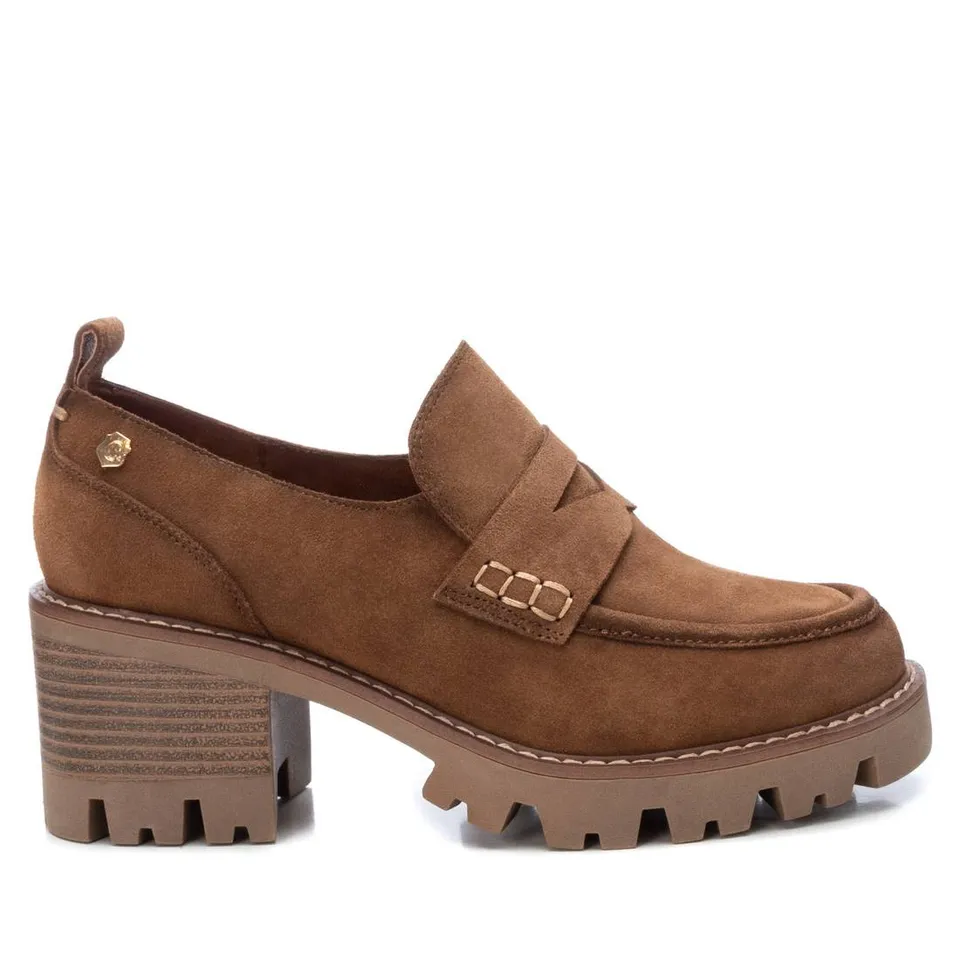 Carmela 16110901 mocassins femme cuir marron talon 7