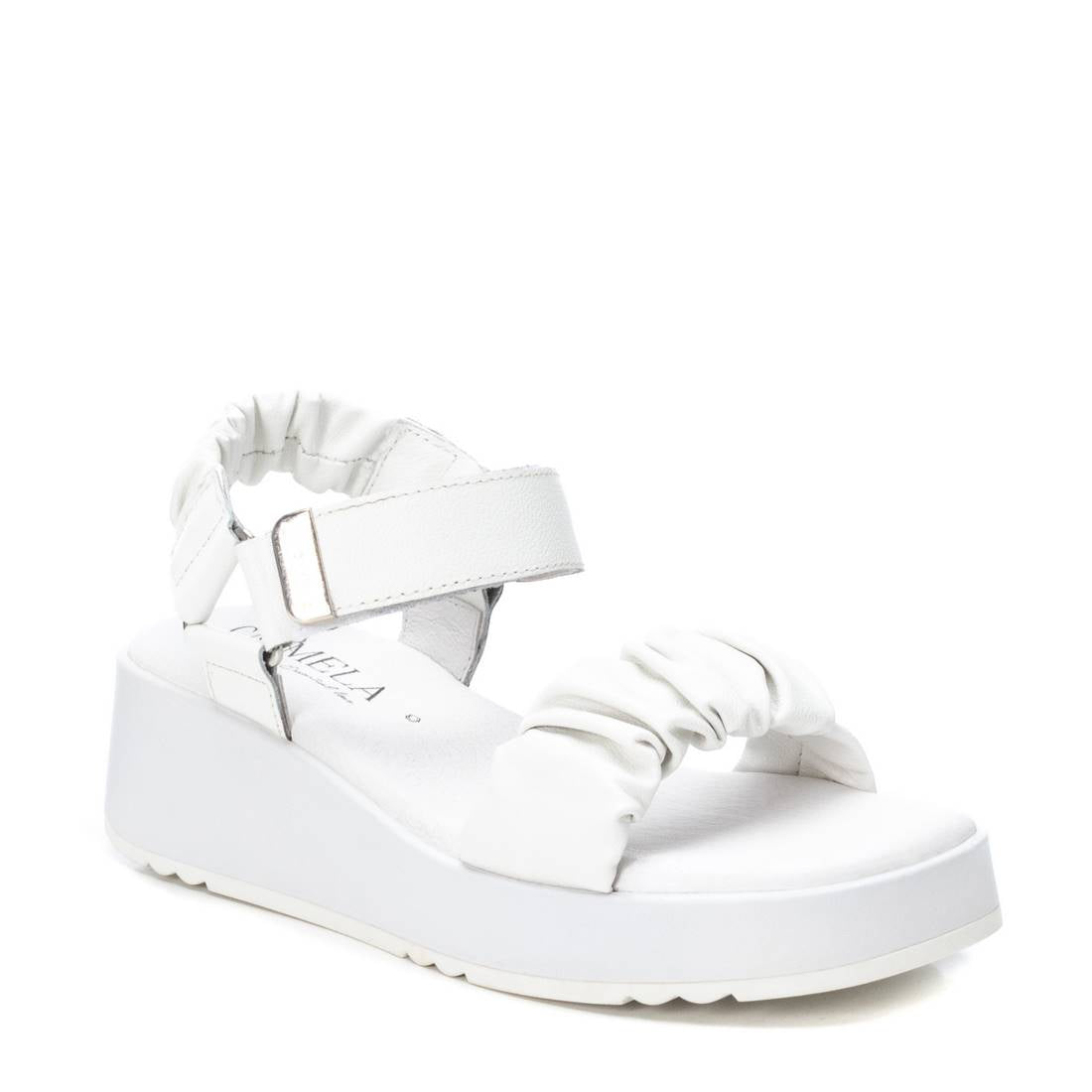 Carmela 16081111 sandales cuir blanc scratch