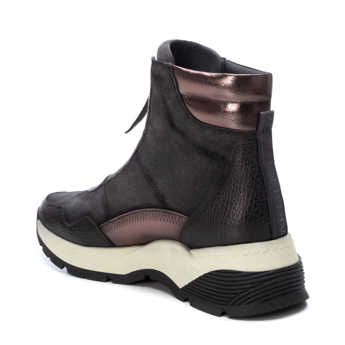 Carmela 16118201 basket femme grise cuir éclair