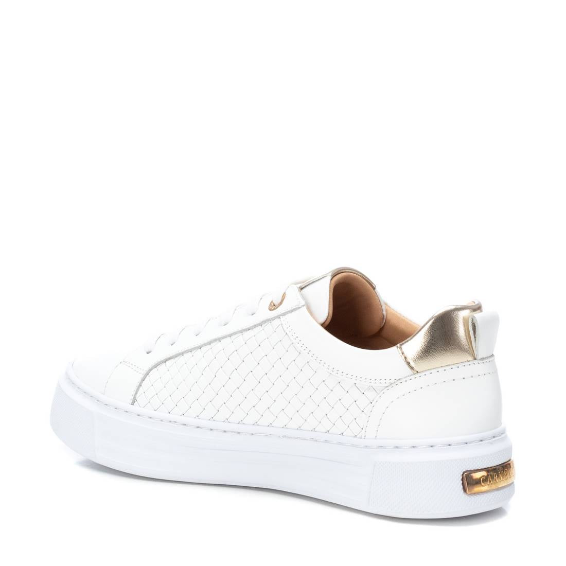Carmela 16131301 sneaker cuir blanc lacets
