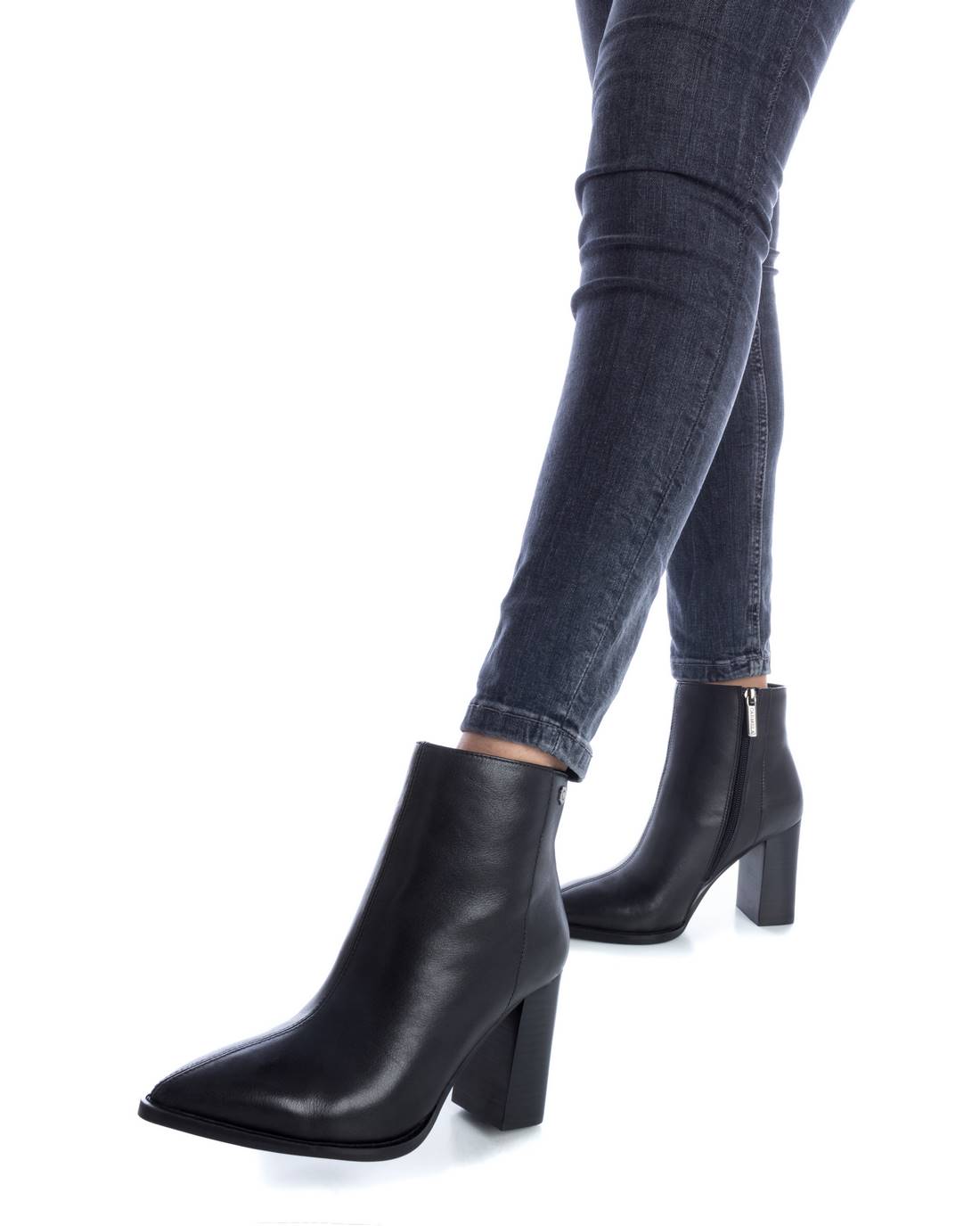 Carmela 16124002 bottine cuir noir talon 8 cm