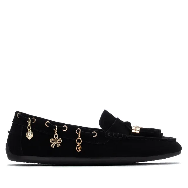 Carmela 16414703 mocassin femme noir cuir souple