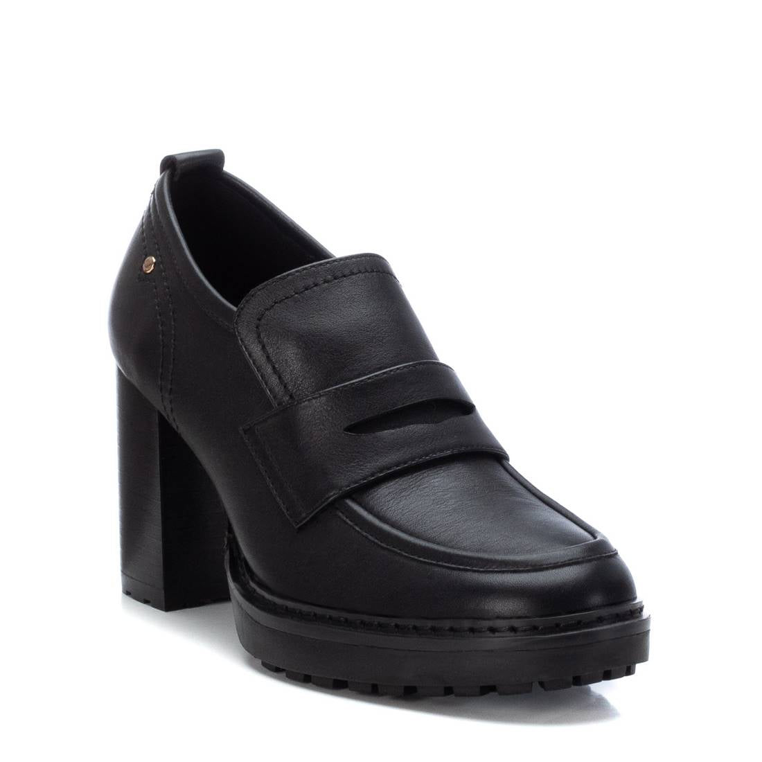 Carmela 16098301 mocassin cuir noir talon 7 cm