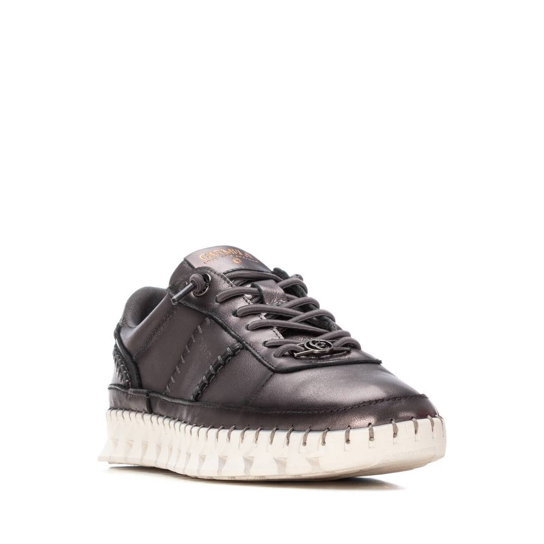 Carmela 16252804 sneakers grises cuir à lacets