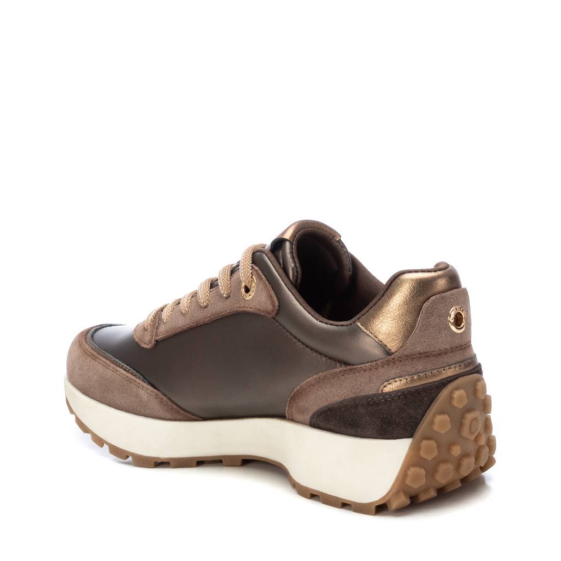 Carmela 16199704 sneaker marron cuir semelle crantée